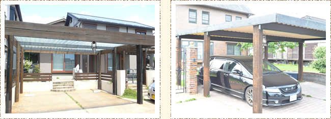 枕木車庫&枕木庭園車庫